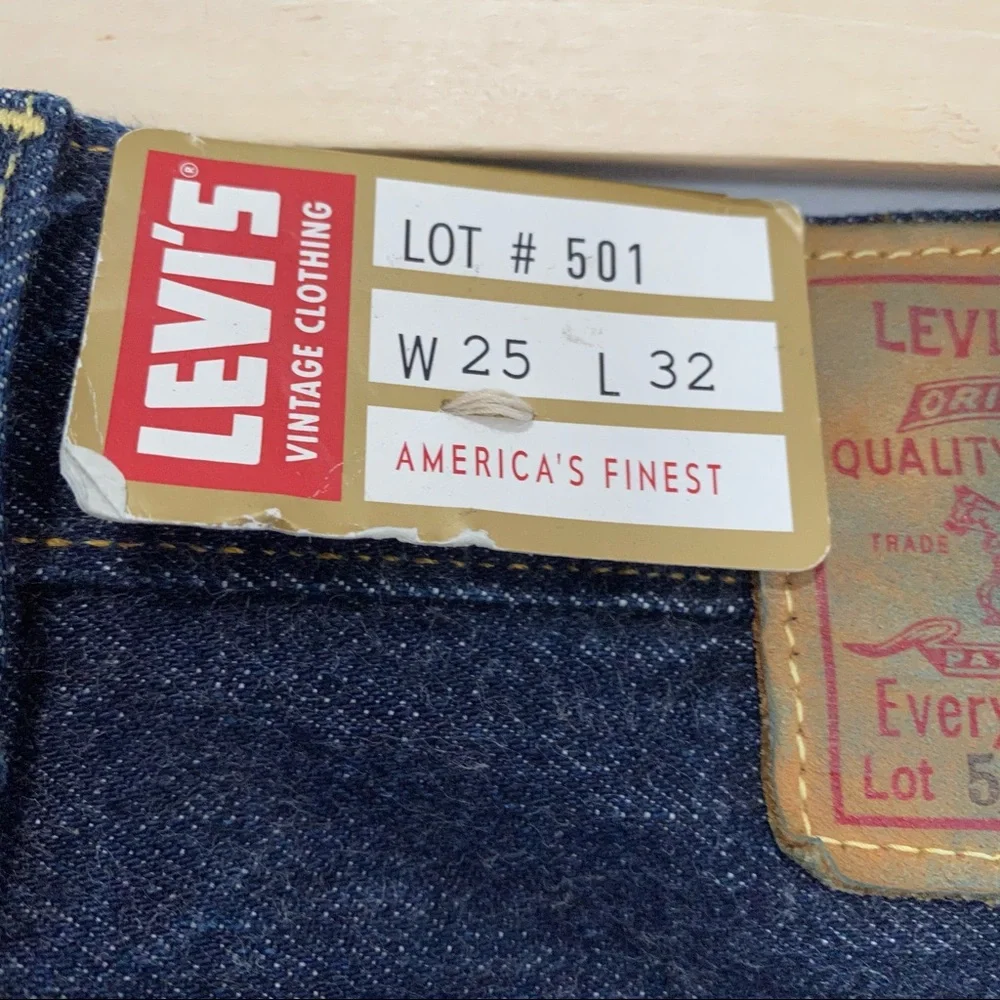 NEW Levi’s 501Z XX Big E Selvedge Jeans 25 X 32 - Picture 9 of 16